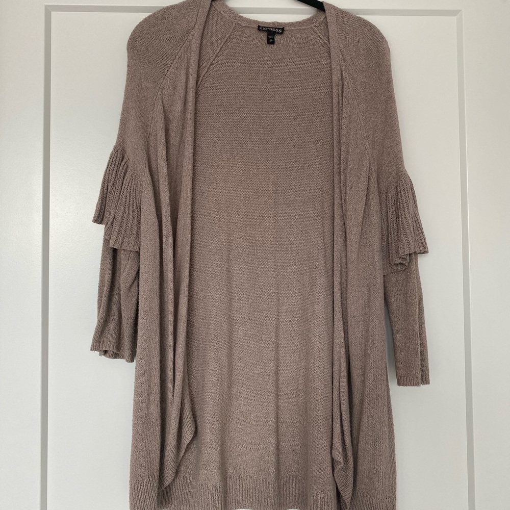 Light Brown/ Tan Express Cardigan - S
